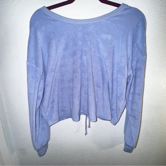 aerie Tops - Aerie terry pullover crew neck cinched back S